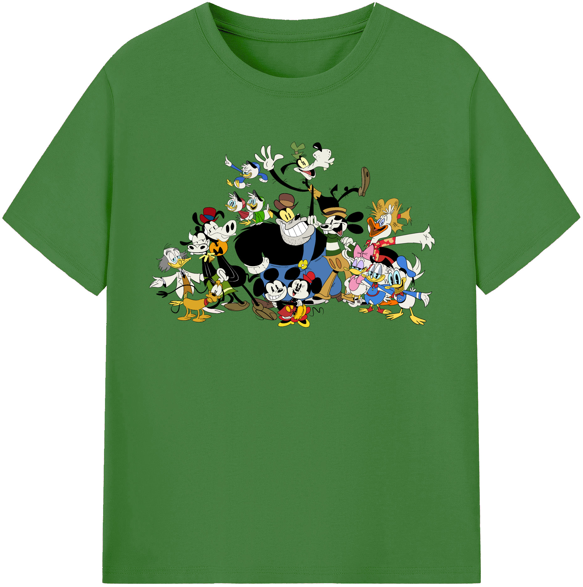 （画像用） ミッキーマウス Mickey Mouse レディースカジュアルプリントTシャツ（綿100％）